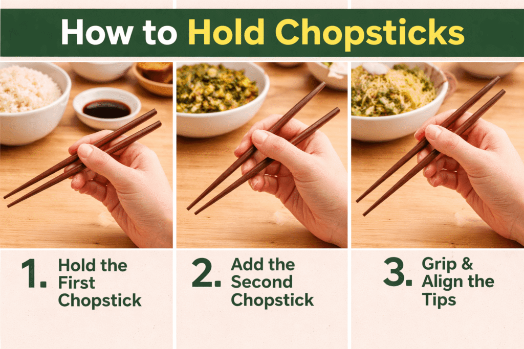 How to Hold Chopsticks the Right Way?