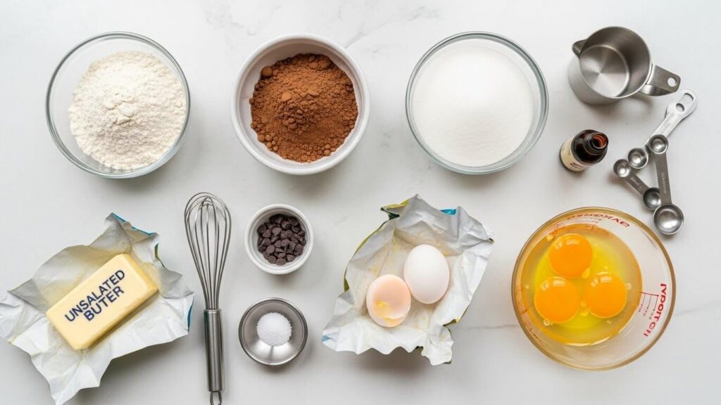 Basic Ingredients for Brownies