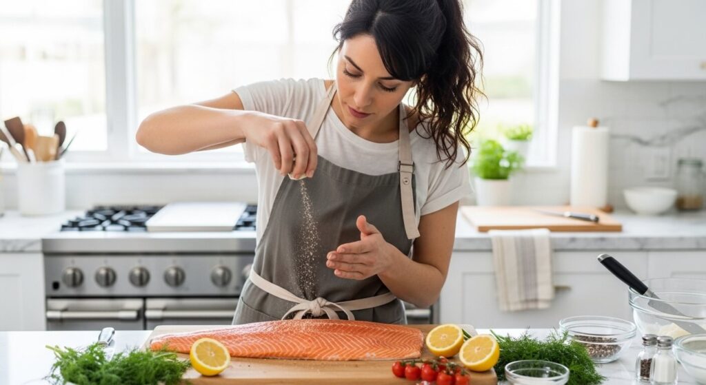 Seasoning Salmon