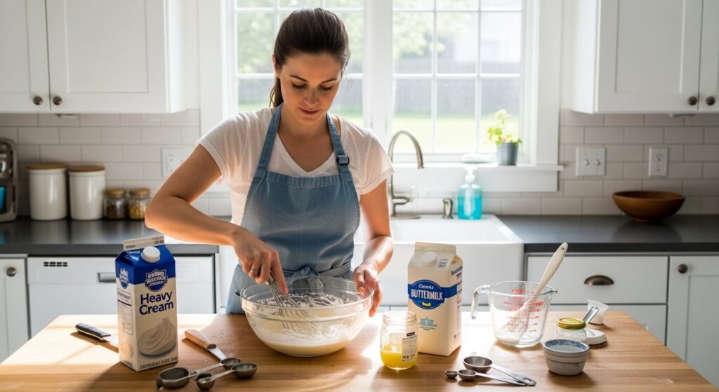 Traditional Sour Cream Using Buttermilk