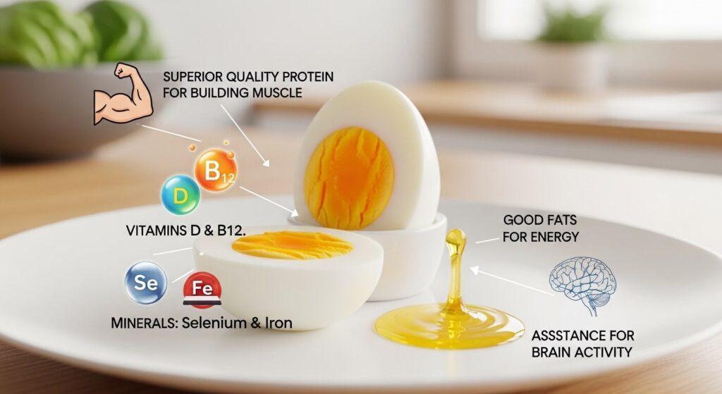 Health Benefits of Boiled Eggs