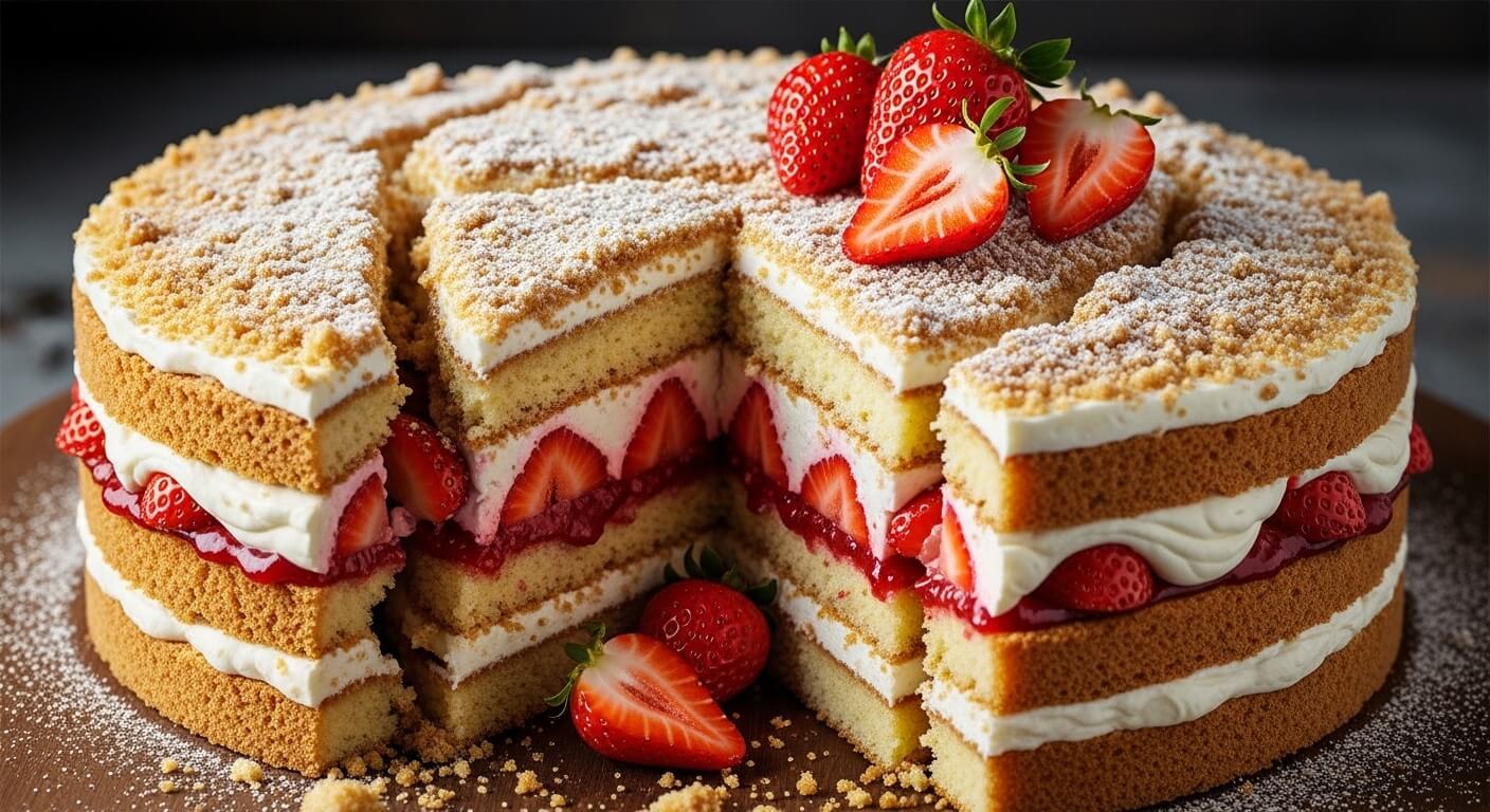 Strawberry Earthquake Cake Recipe