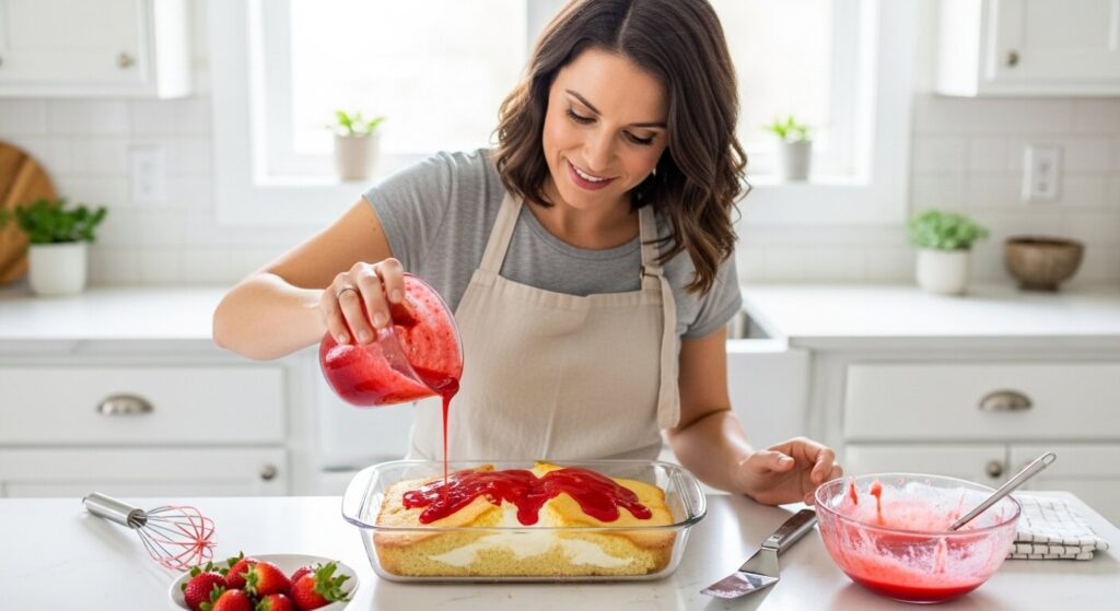 Strawberry Earthquake Cake Recipe