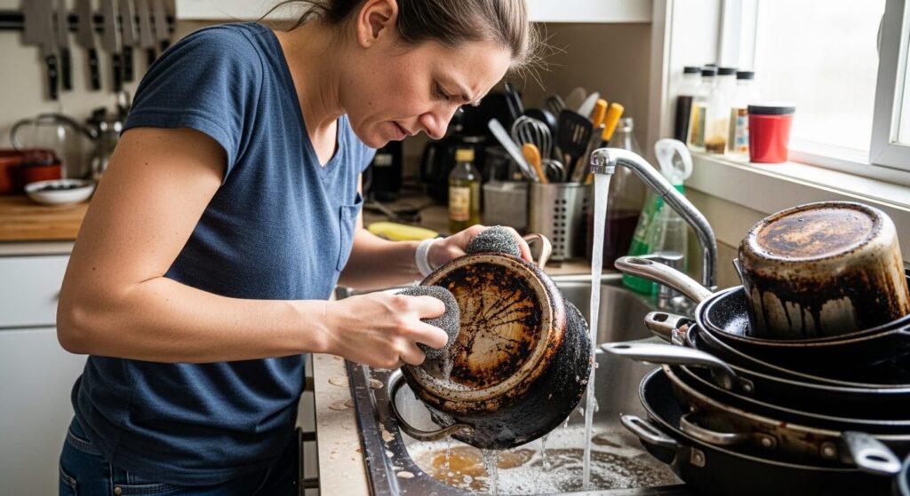 Different Methods to Clean Burnt Pots