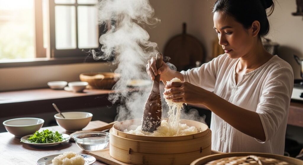 how to make sticky rice
