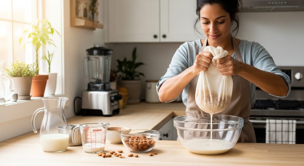 Step-by-Step Method to Make Almond Milk