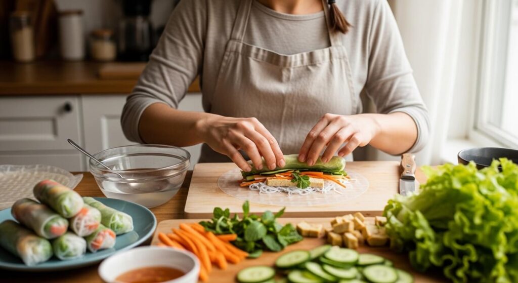 Step-by-Step Method to Make Spring Rolls