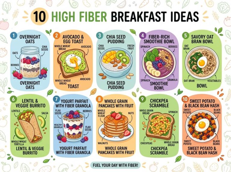 10 High Fiber Breakfast Ideas