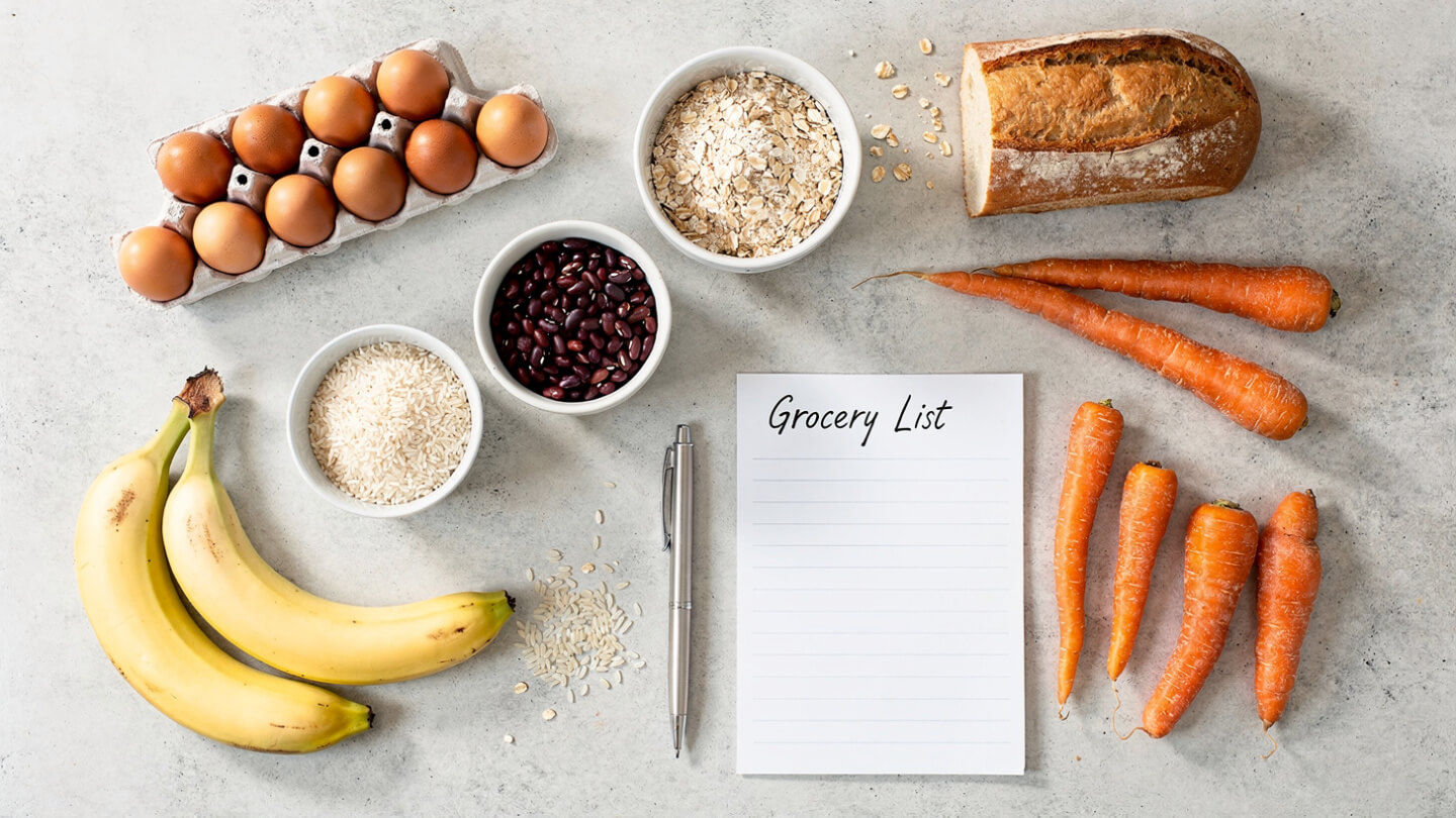 Grocery List on a Budget for 3 Best Recipes