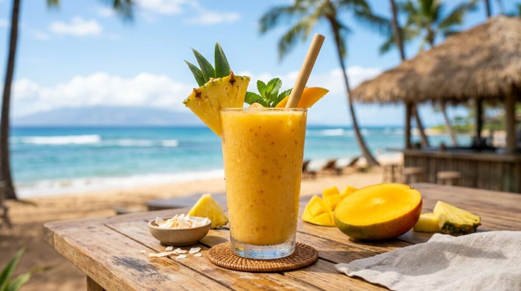 Tropical Mango Pineapple Smoothie